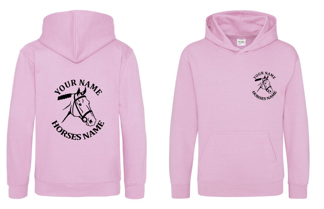 Kids Personalised Horse Head Hoodie, Equestrian Hoodie, Horseriding Hoody - Image 18