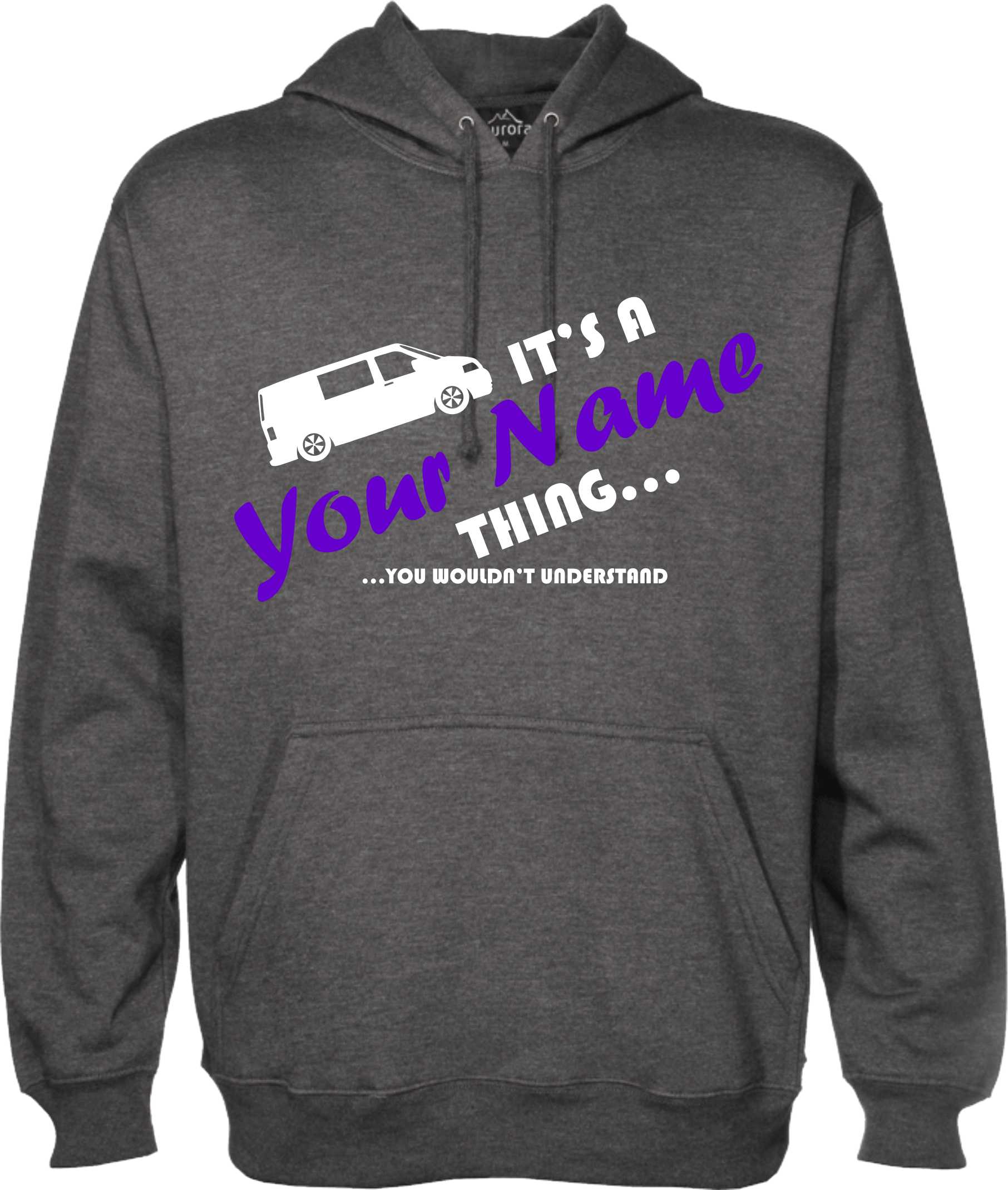 Kids Personalised Campervan Hoodie, Camping Hoody, Name Hooded Sweat - Image 9