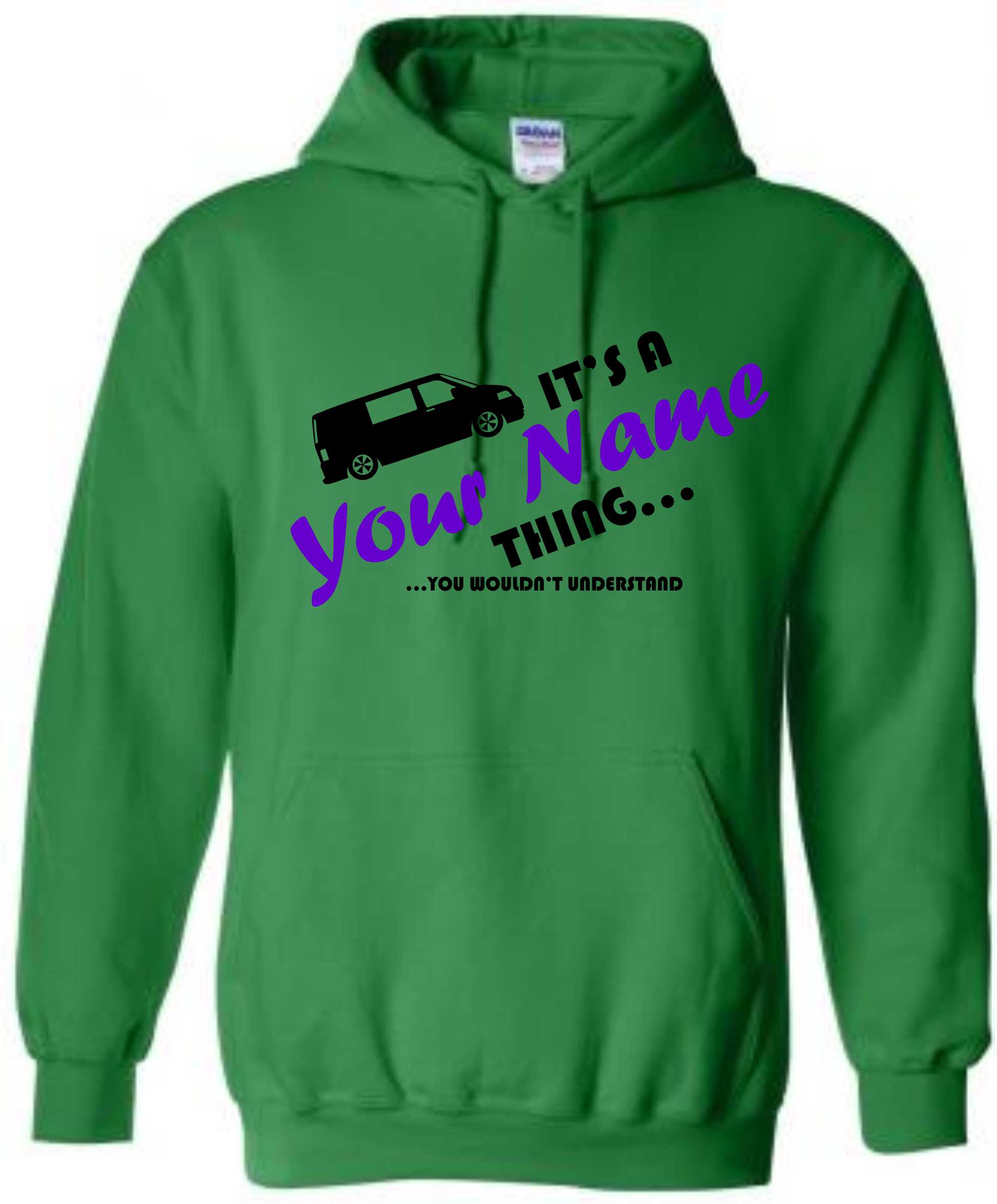 Kids Personalised Campervan Hoodie, Camping Hoody, Name Hooded Sweat - Image 6