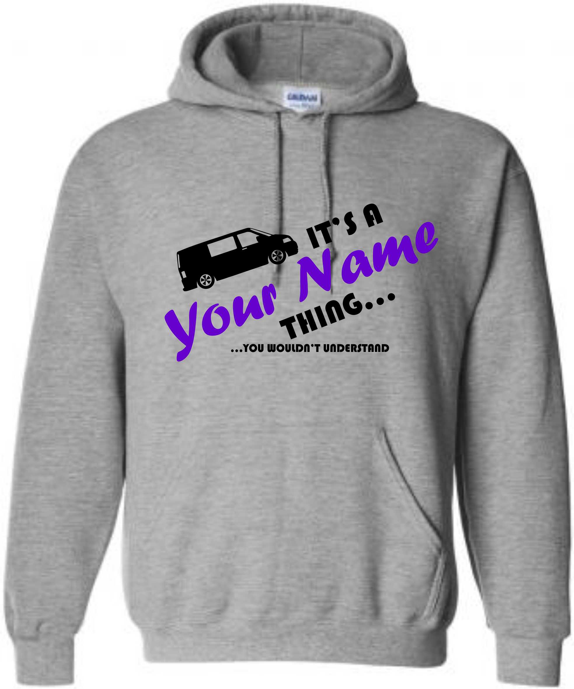 Kids Personalised Campervan Hoodie, Camping Hoody, Name Hooded Sweat - Image 5