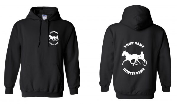 Horse and Cart Hoodie - Pony and Trap Equestrian Horseriding Hoody - Image 21