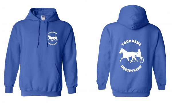 Horse and Cart Hoodie - Pony and Trap Equestrian Horseriding Hoody - Image 22