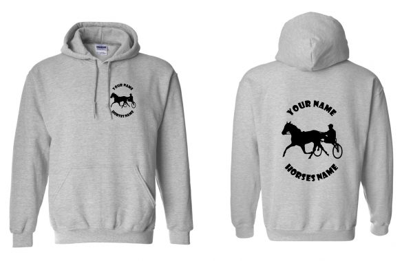 Horse and Cart Hoodie - Pony and Trap Equestrian Horseriding Hoody - Image 24