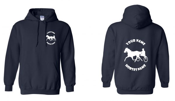 Horse and Cart Hoodie - Pony and Trap Equestrian Horseriding Hoody - Image 25