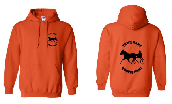 Horse and Cart Hoodie - Pony and Trap Equestrian Horseriding Hoody - Image 26