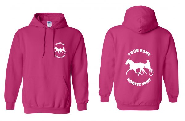 Horse and Cart Hoodie - Pony and Trap Equestrian Horseriding Hoody - Image 27