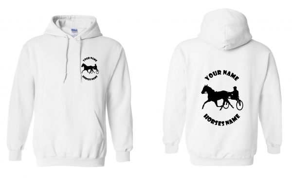 Horse and Cart Hoodie - Pony and Trap Equestrian Horseriding Hoody - Image 29