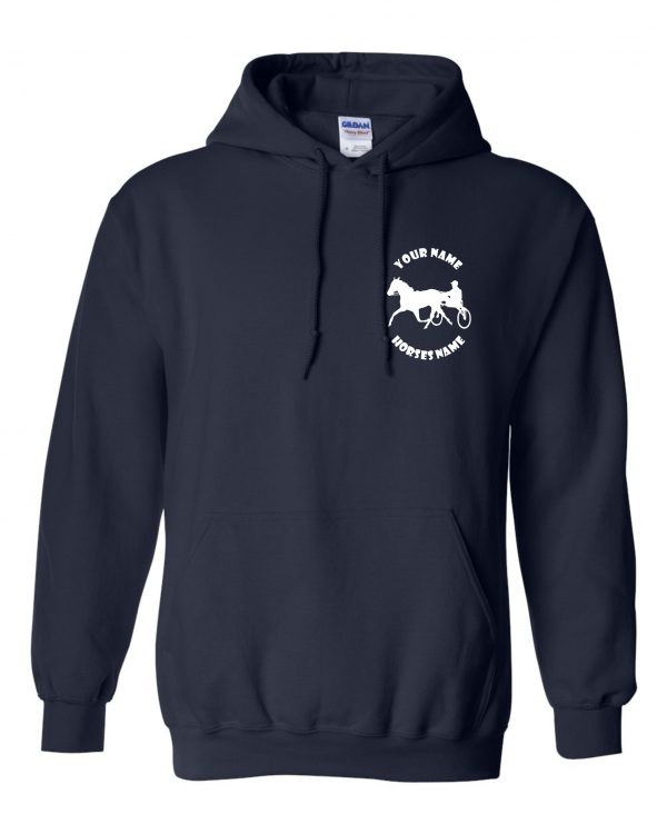 Horse and Cart Hoodie - Pony and Trap Equestrian Horseriding Hoody - Image 9