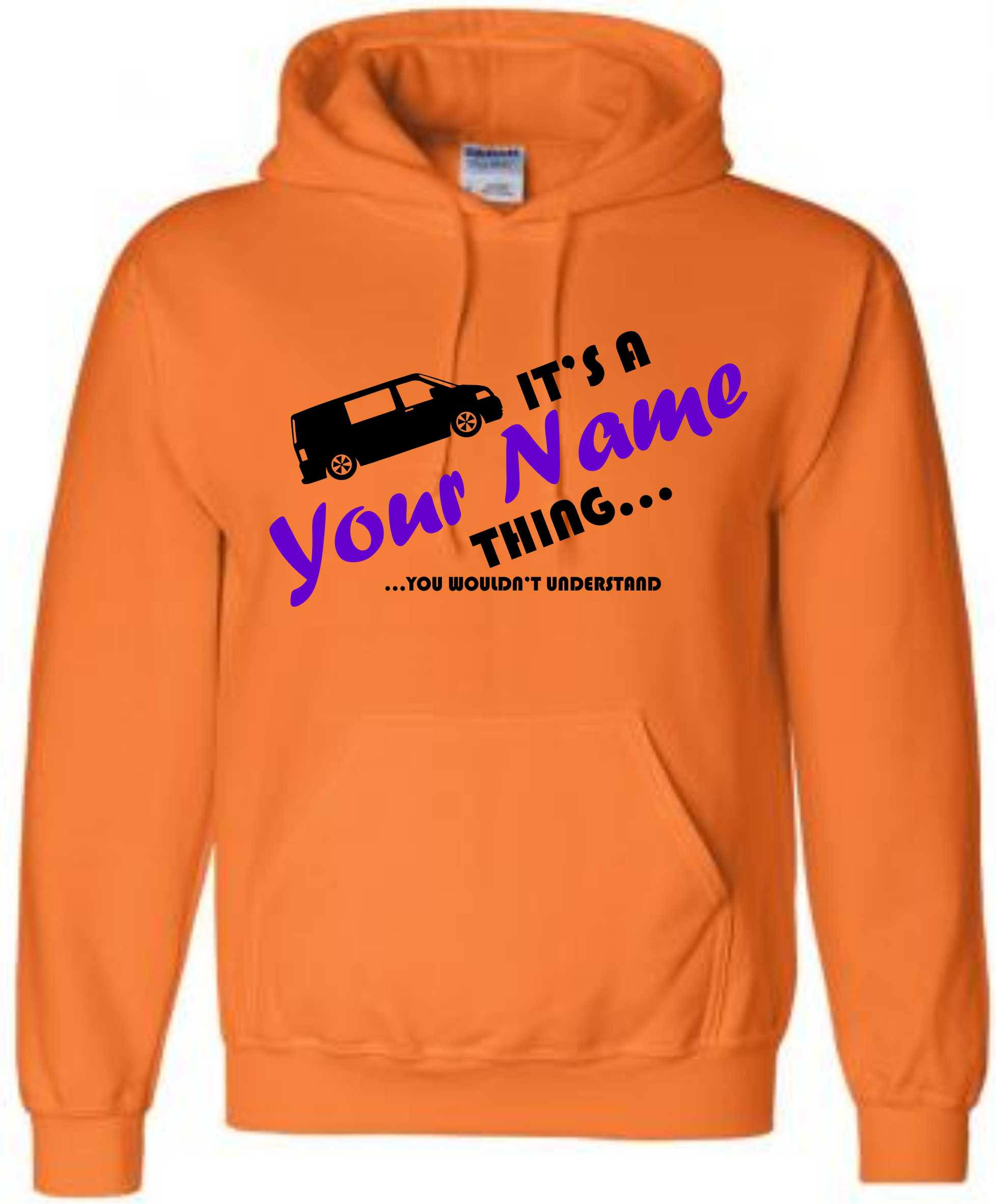 Kids Personalised Campervan Hoodie, Camping Hoody, Name Hooded Sweat - Image 4