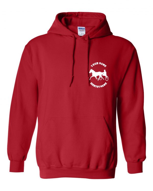 Horse and Cart Hoodie - Pony and Trap Equestrian Horseriding Hoody - Image 2