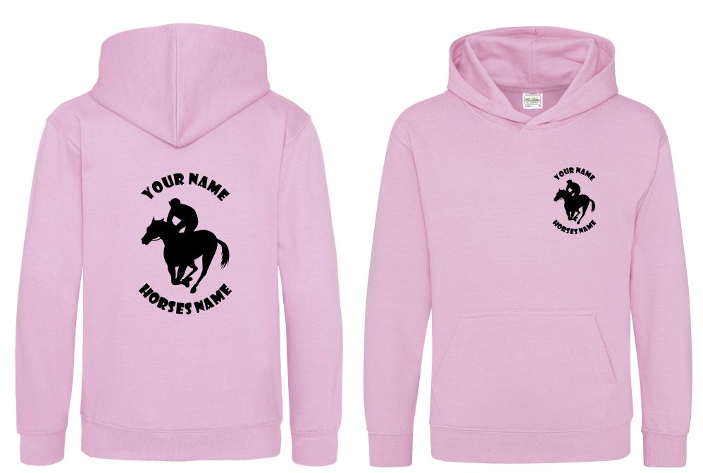 Horse Racing Hoodie, Kids Personalised Horseracing Hoodie, Equestrian Hoodie, Horseriding Hoody - Image 11