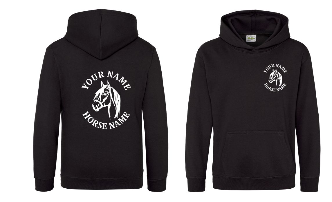 Kids Personalised Horseriding Hoodie, Equestrian Hoodie, Horse Hoody - Image 9