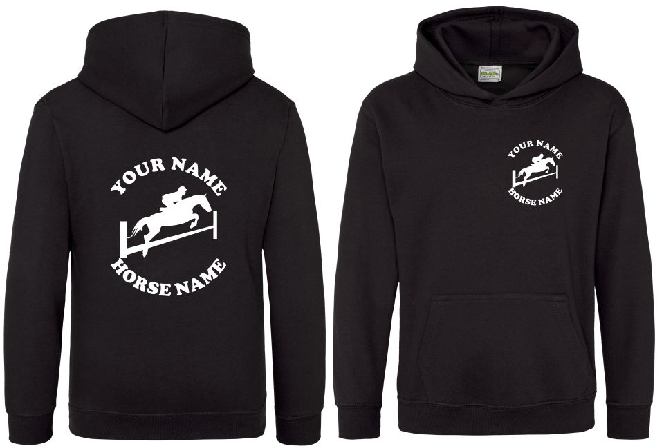 Horse Hoodie, Kids Personalised Showjumping Hoodie, Equestrian Hoodie, Horse Riding Hoody - Image 10
