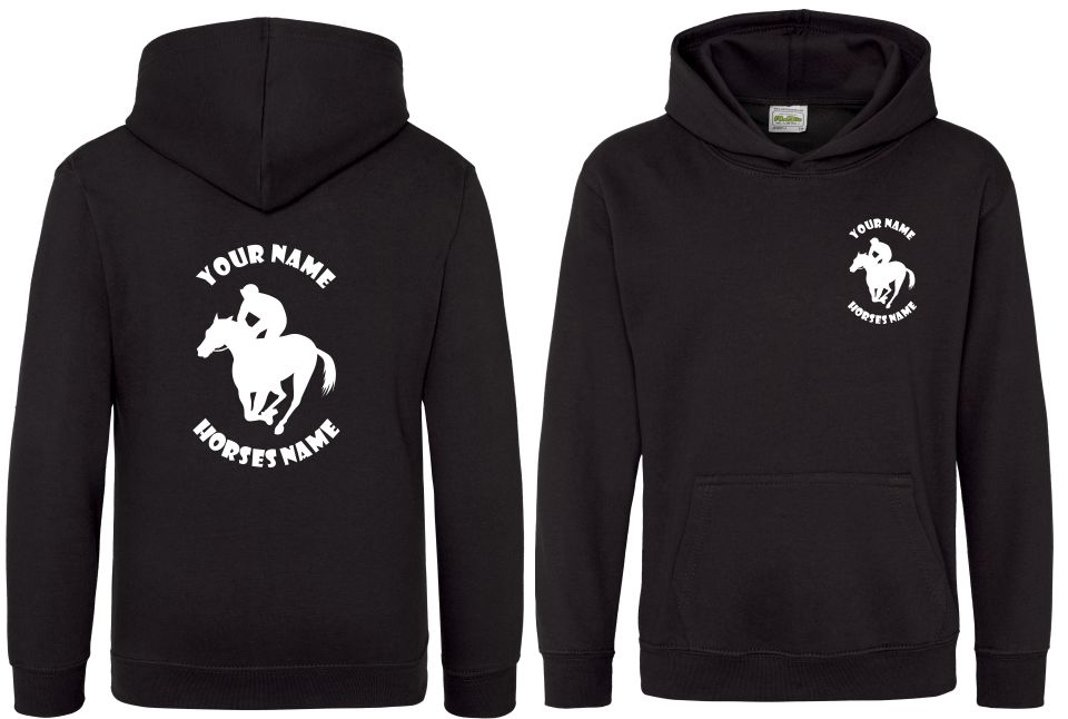 Horse Racing Hoodie, Kids Personalised Horseracing Hoodie, Equestrian Hoodie, Horseriding Hoody - Image 10