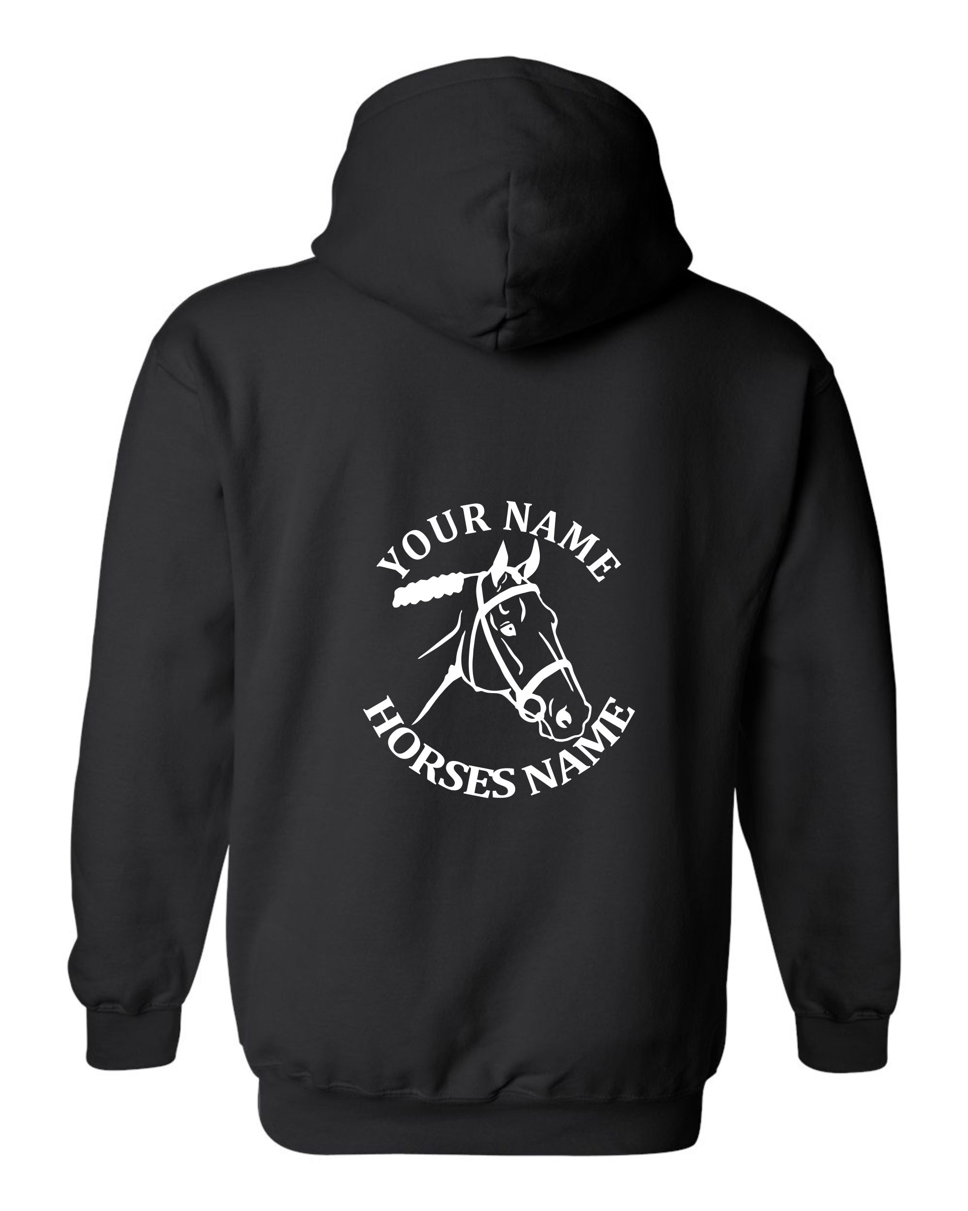 Kids Personalised Horse Head Hoodie, Equestrian Hoodie, Horseriding Hoody - Image 2