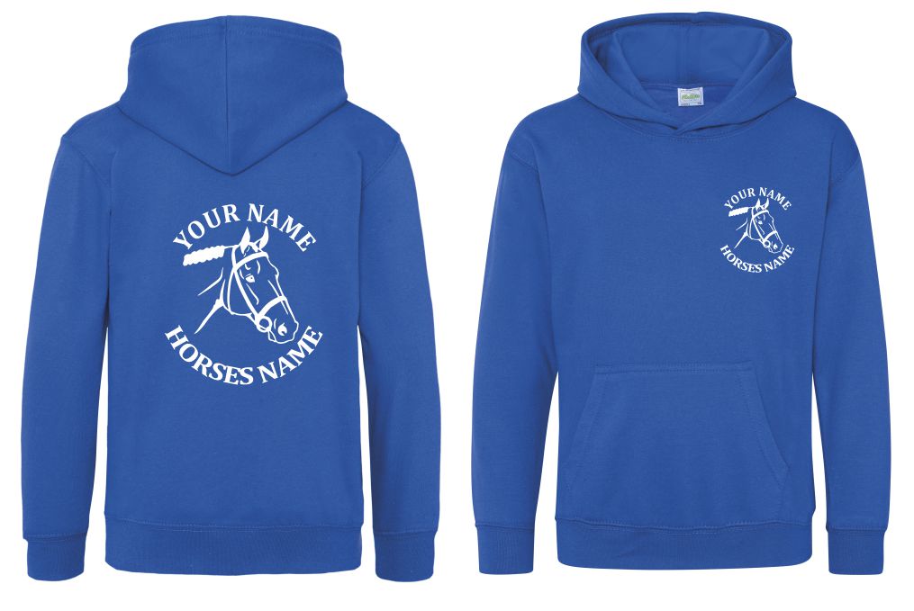 Kids Personalised Horse Head Hoodie, Equestrian Hoodie, Horseriding Hoody - Image 20