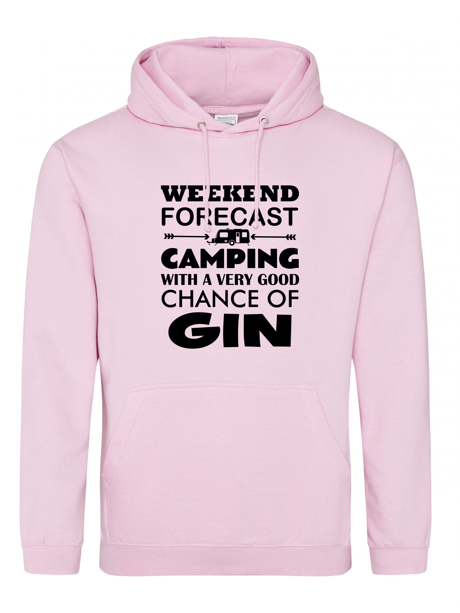 Caravan Hoodie, Gin Hoodie, Weekend Forecast Camping Hoody, Glamping Hoody