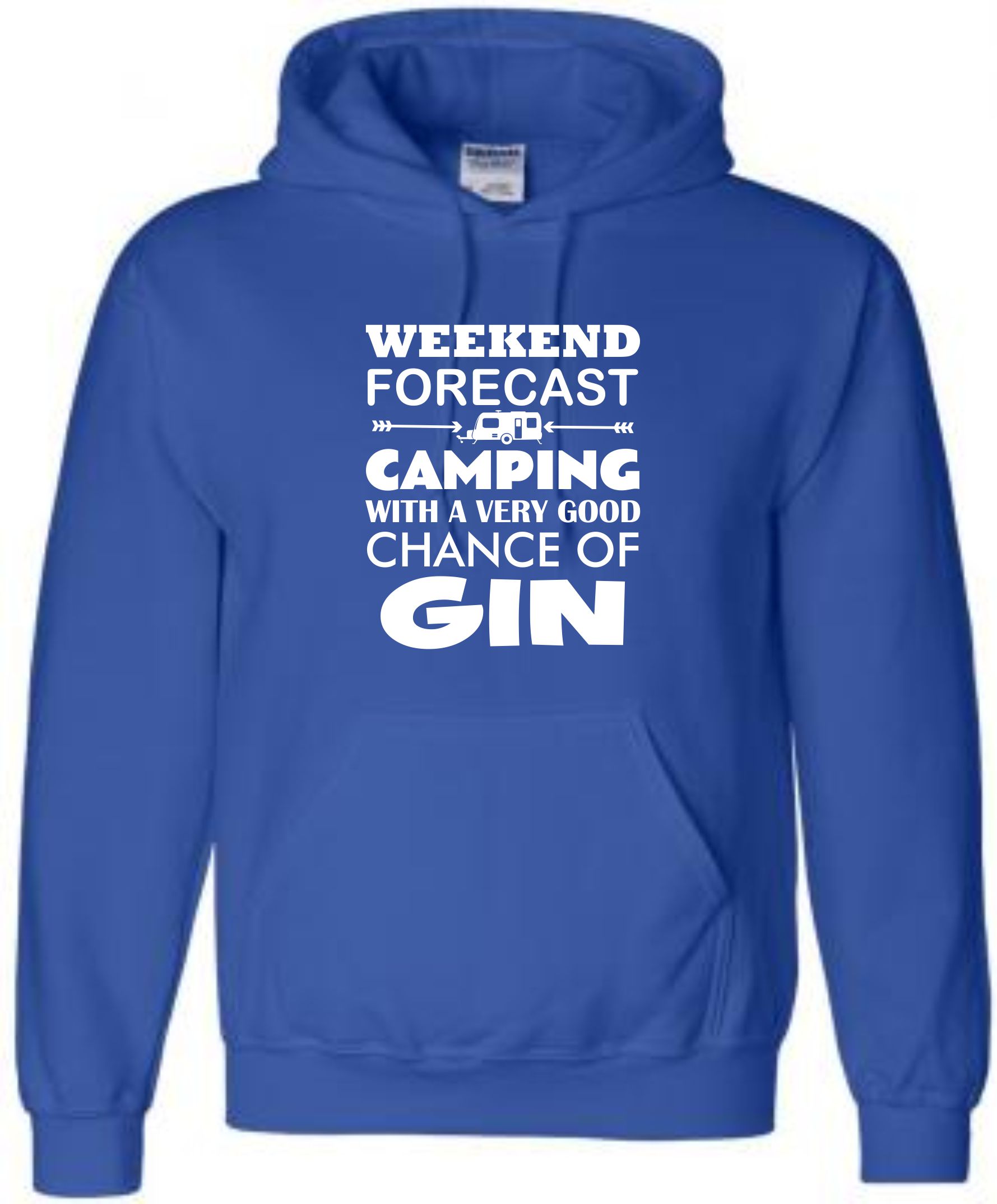 Caravan Hoodie, Gin Hoodie, Weekend Forecast Camping Hoody, Glamping Hoody - Image 9