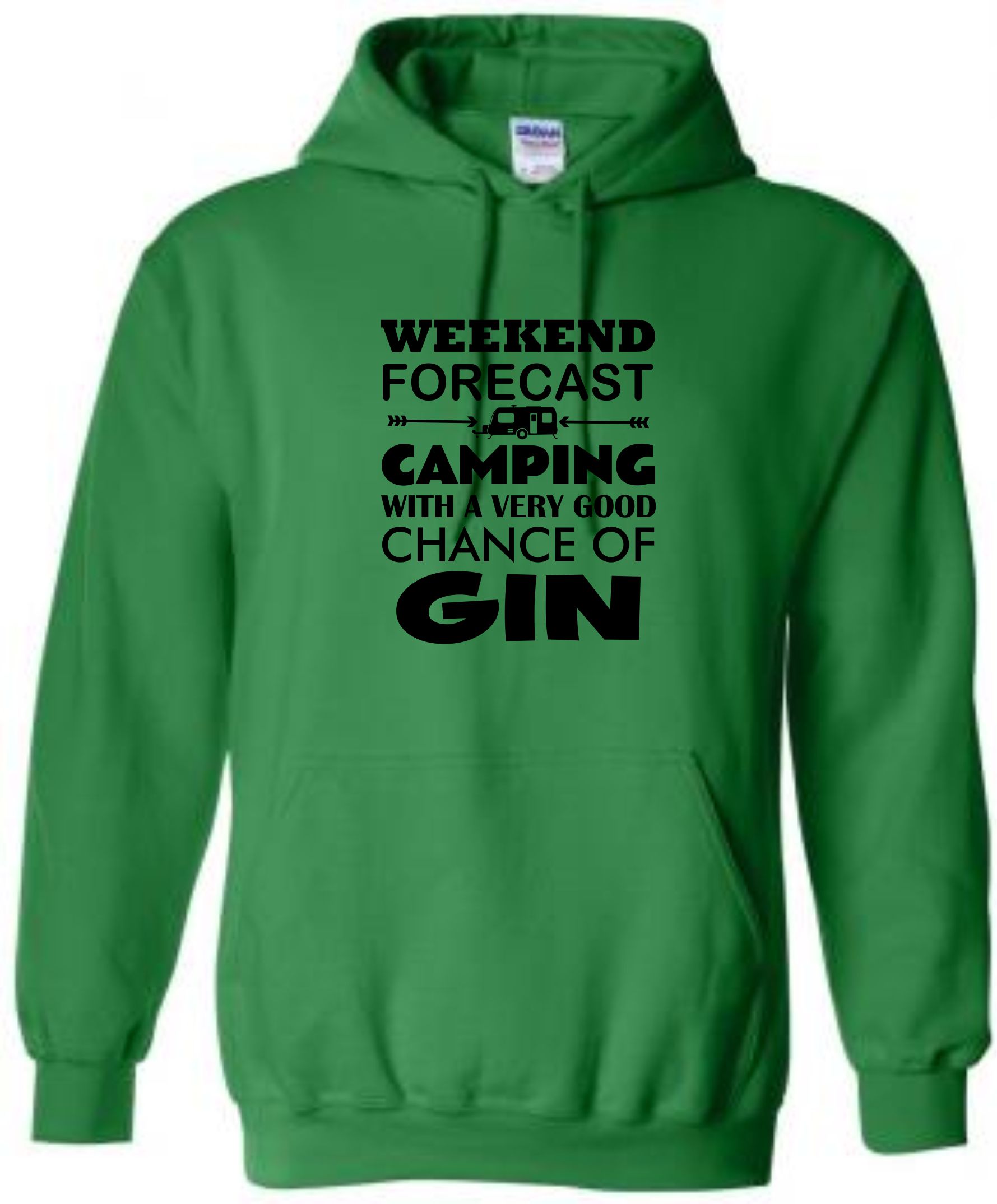 Caravan Hoodie, Gin Hoodie, Weekend Forecast Camping Hoody, Glamping Hoody - Image 7