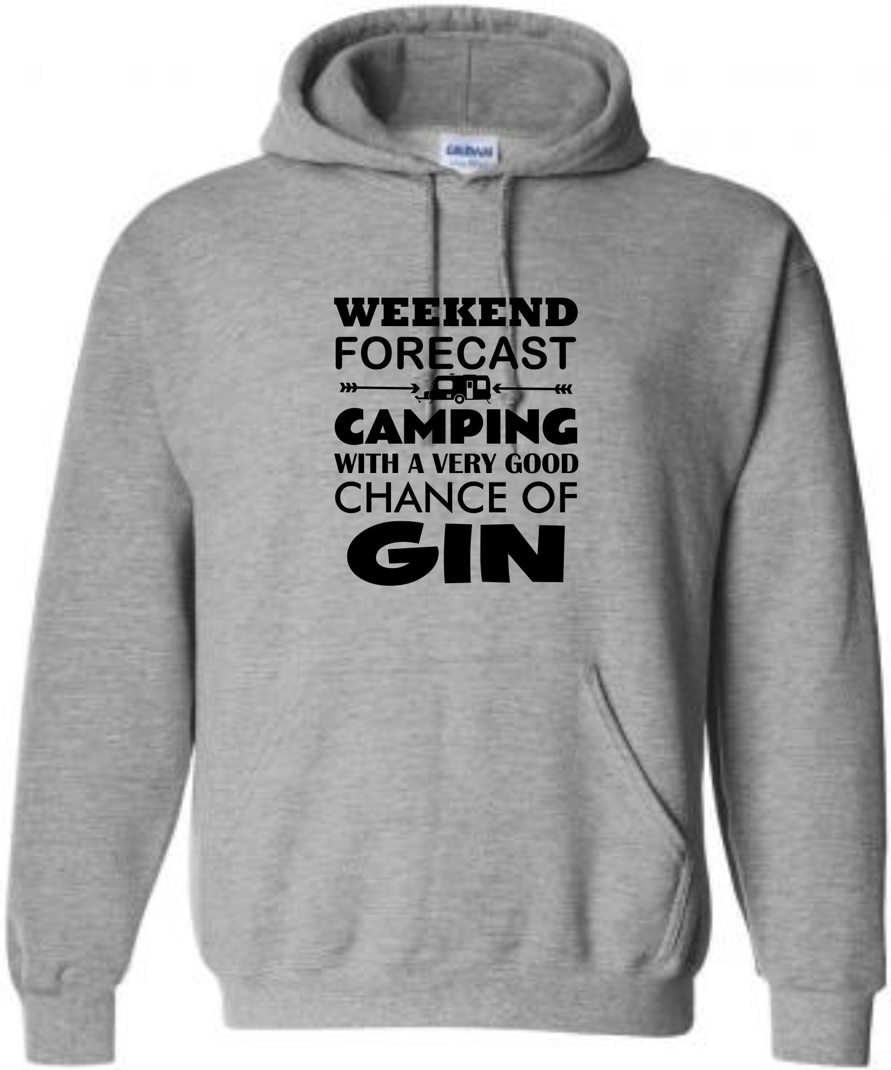 Caravan Hoodie, Gin Hoodie, Weekend Forecast Camping Hoody, Glamping Hoody - Image 6