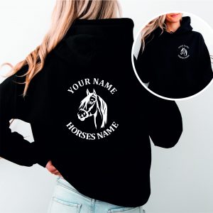 Kids Personalised Horseriding Hoodie, Equestrian Hoodie, Horse Hoody, Riding Hoody