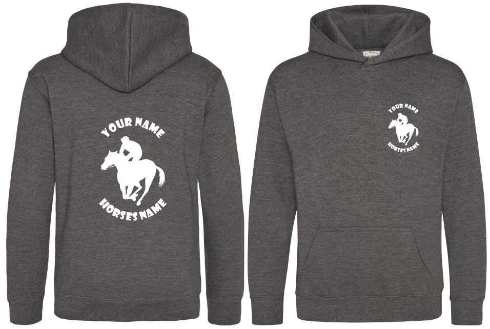 Horse Racing Hoodie, Kids Personalised Horseracing Hoodie, Equestrian Hoodie, Horseriding Hoody - Image 8