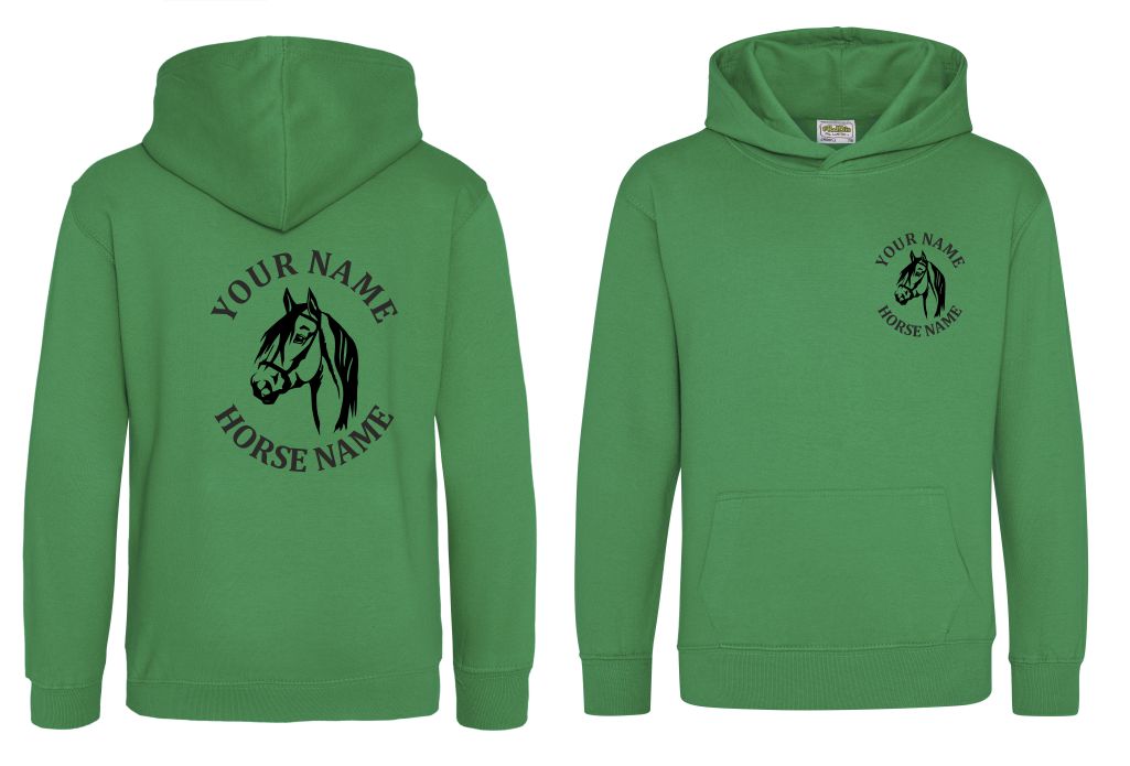 Kids Personalised Horseriding Hoodie, Equestrian Hoodie, Horse Hoody - Image 6
