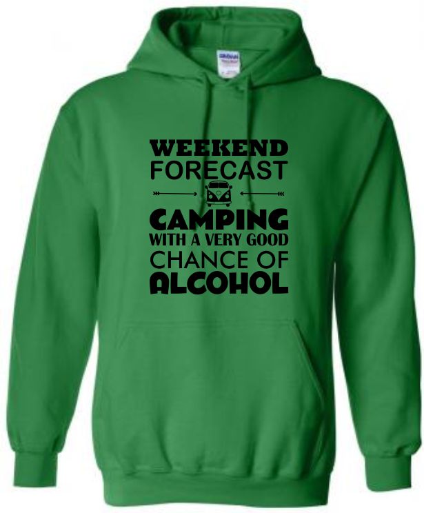 Campervan Hoodie, Camping Hoody, Camper Alcohol Hooded Sweat, Glamping Hoody - Image 10