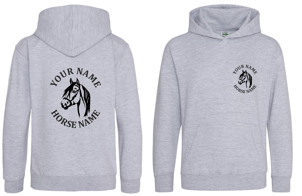 Kids Personalised Horseriding Hoodie, Equestrian Hoodie, Horse Hoody - Image 5
