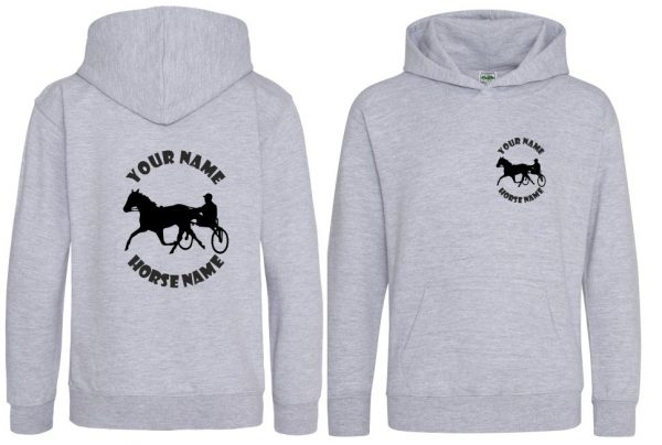 Horse and Cart Hoodie, Kids Personalised Equestrian Hoodie, Horseriding Hoody - Image 10