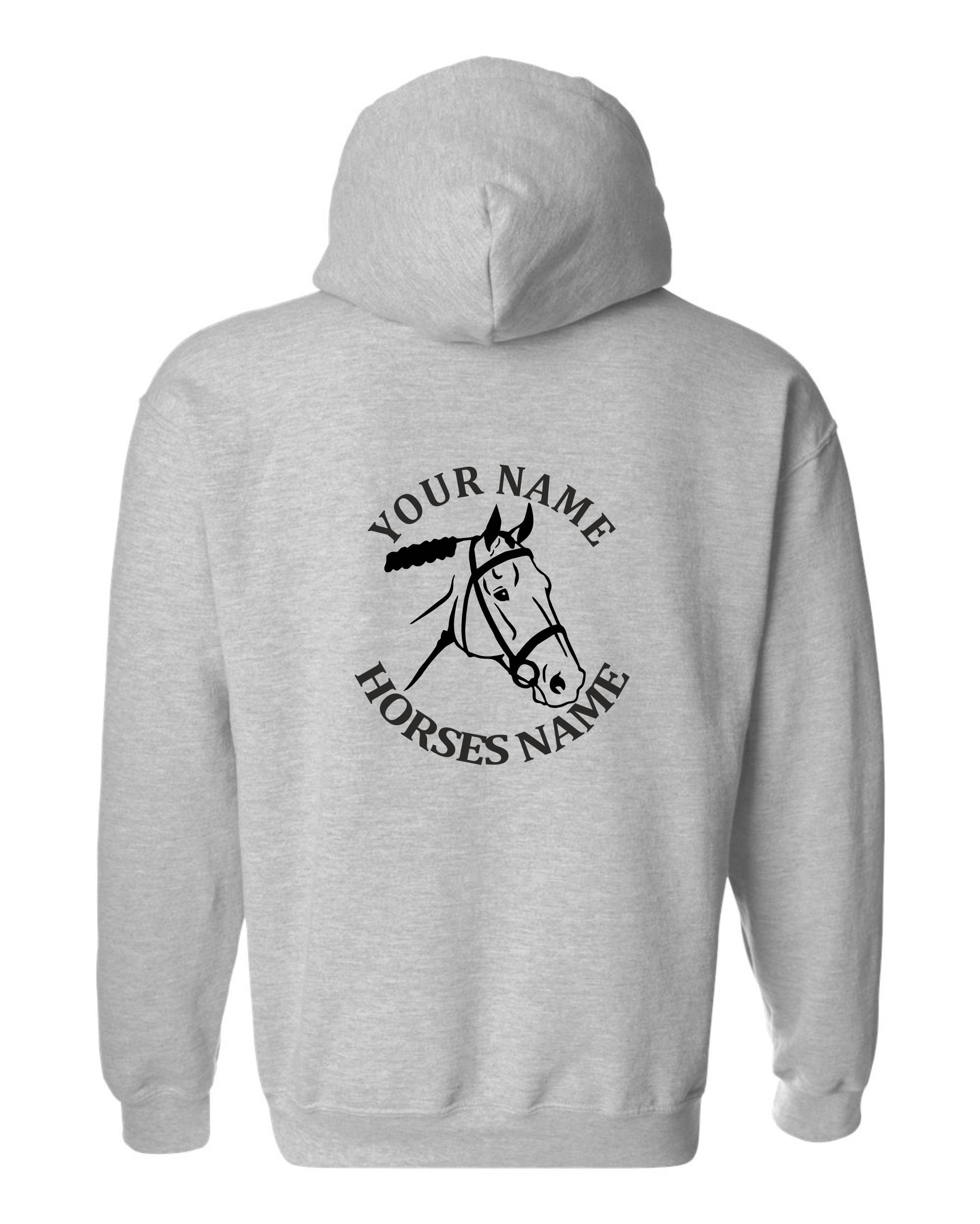 Kids Personalised Horse Head Hoodie, Equestrian Hoodie, Horseriding Hoody - Image 12