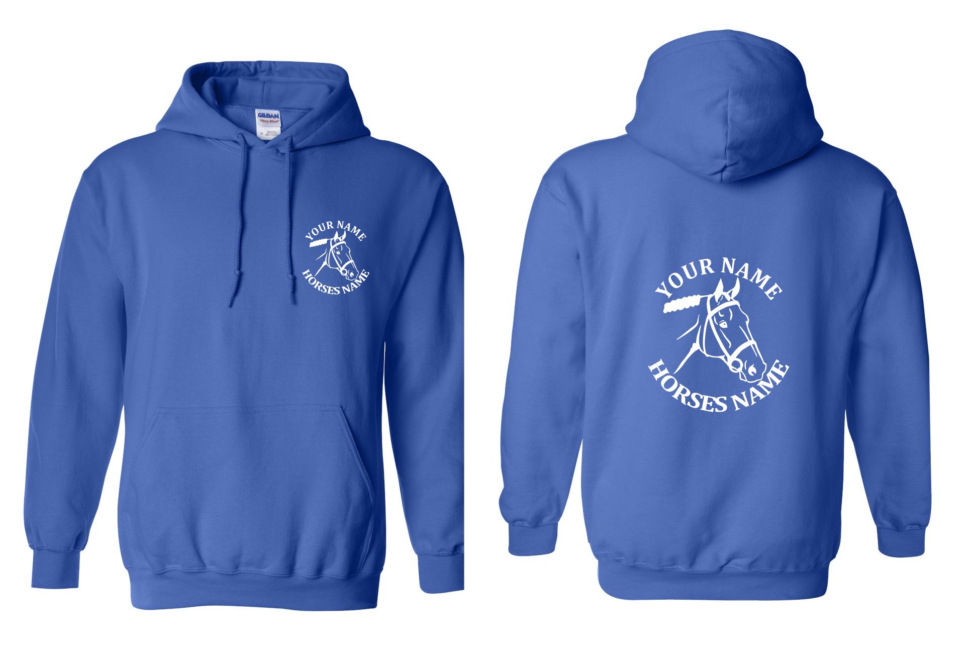 Horseriding Hoodie - Equestrian Horse Head Hoody - Image 19