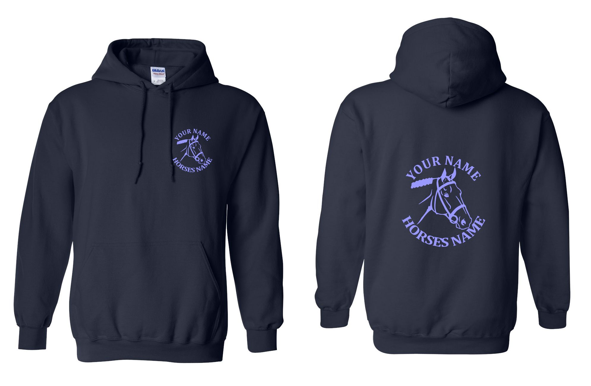 Horseriding Hoodie - Equestrian Horse Head Hoody - Image 22