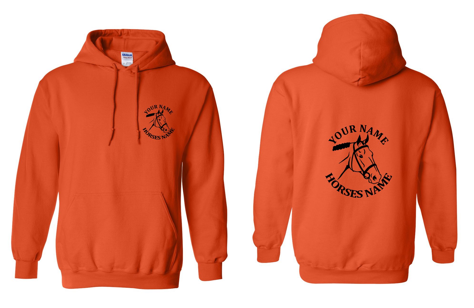 Horseriding Hoodie - Equestrian Horse Head Hoody - Image 23