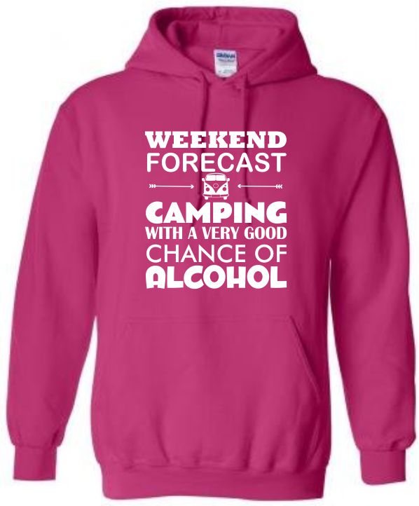Campervan Hoodie, Camping Hoody, Camper Alcohol Hooded Sweat, Glamping Hoody - Image 8
