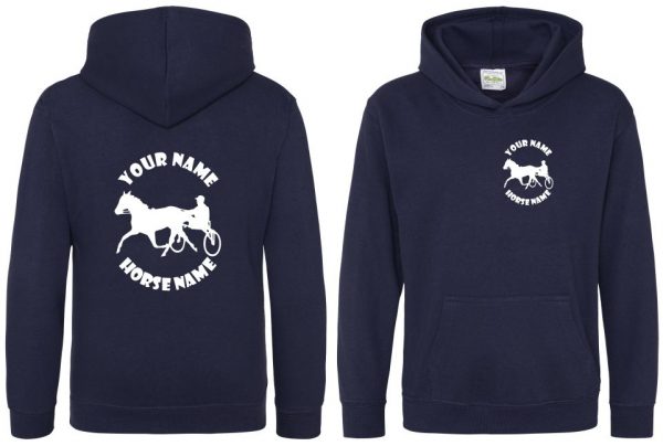 Horse and Cart Hoodie, Kids Personalised Equestrian Hoodie, Horseriding Hoody - Image 8