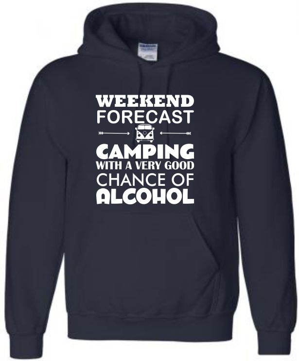 Campervan Hoodie, Camping Hoody, Camper Alcohol Hooded Sweat, Glamping Hoody - Image 7