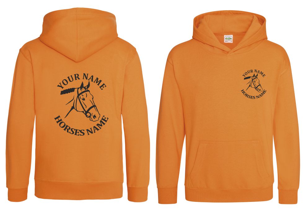 Kids Personalised Horse Head Hoodie, Equestrian Hoodie, Horseriding Hoody - Image 25