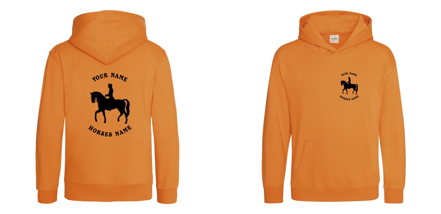 Kids Personalised Dressage Hoodie, Equestrian Hoodie, Horseriding Hoody - Image 15