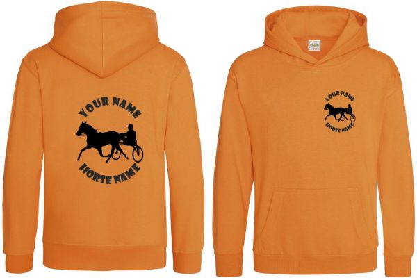 Horse and Cart Hoodie, Kids Personalised Equestrian Hoodie, Horseriding Hoody - Image 6
