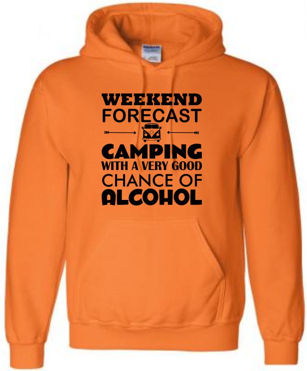 Campervan Hoodie, Camping Hoody, Camper Alcohol Hooded Sweat, Glamping Hoody - Image 6