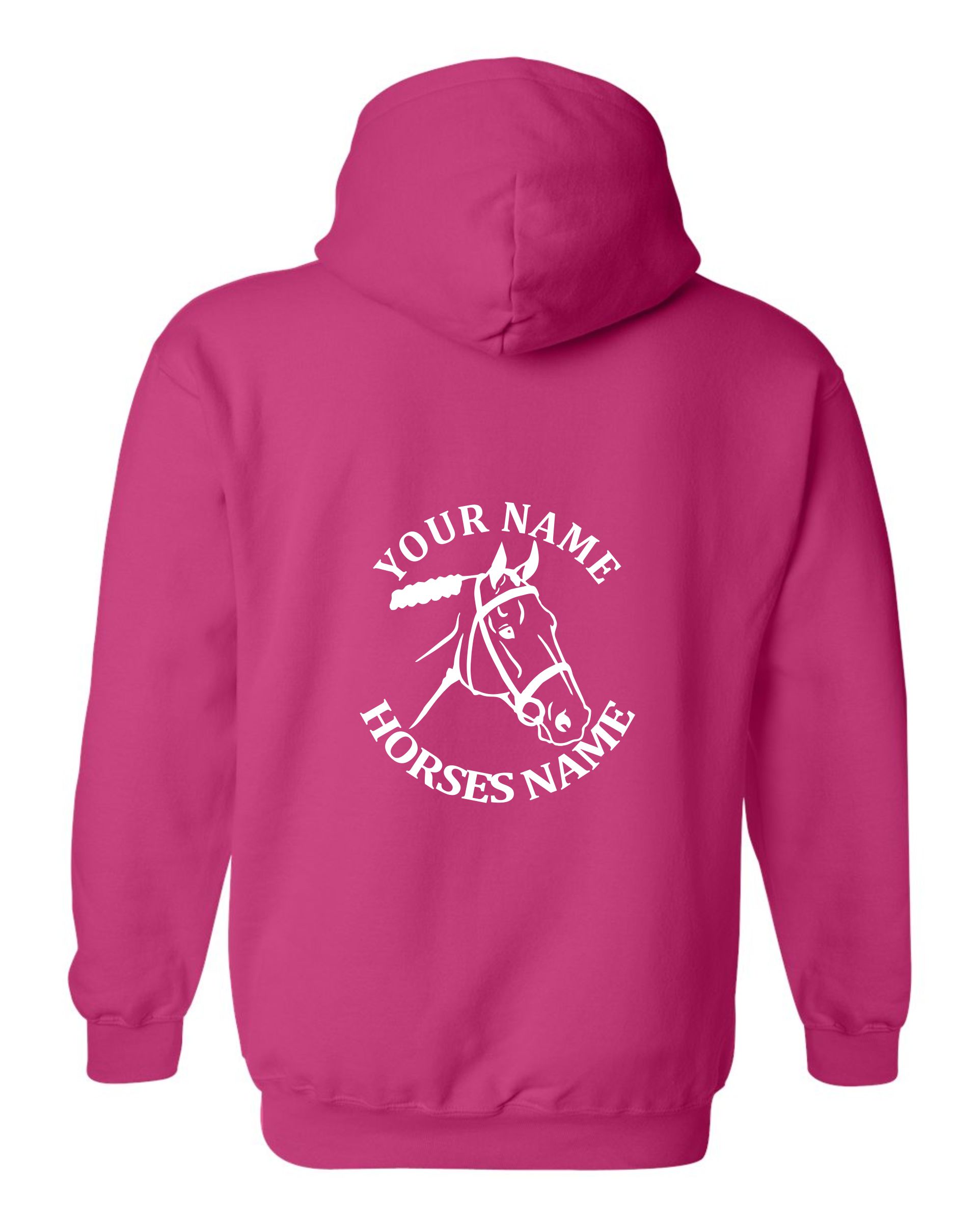 Kids Personalised Horse Head Hoodie, Equestrian Hoodie, Horseriding Hoody - Image 6