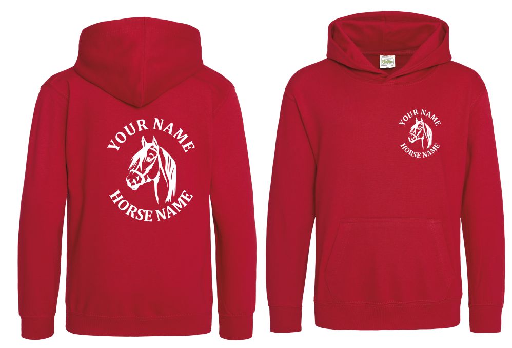 Kids Personalised Horseriding Hoodie, Equestrian Hoodie, Horse Hoody - Image 2