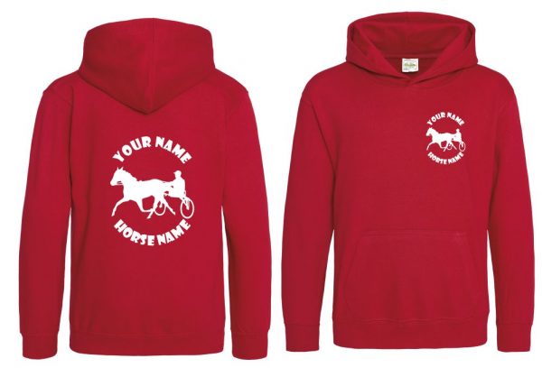 Horse and Cart Hoodie, Kids Personalised Equestrian Hoodie, Horseriding Hoody - Image 2