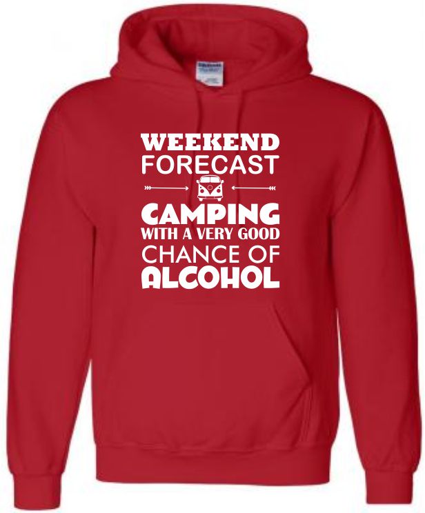 Campervan Hoodie, Camping Hoody, Camper Alcohol Hooded Sweat, Glamping Hoody - Image 5