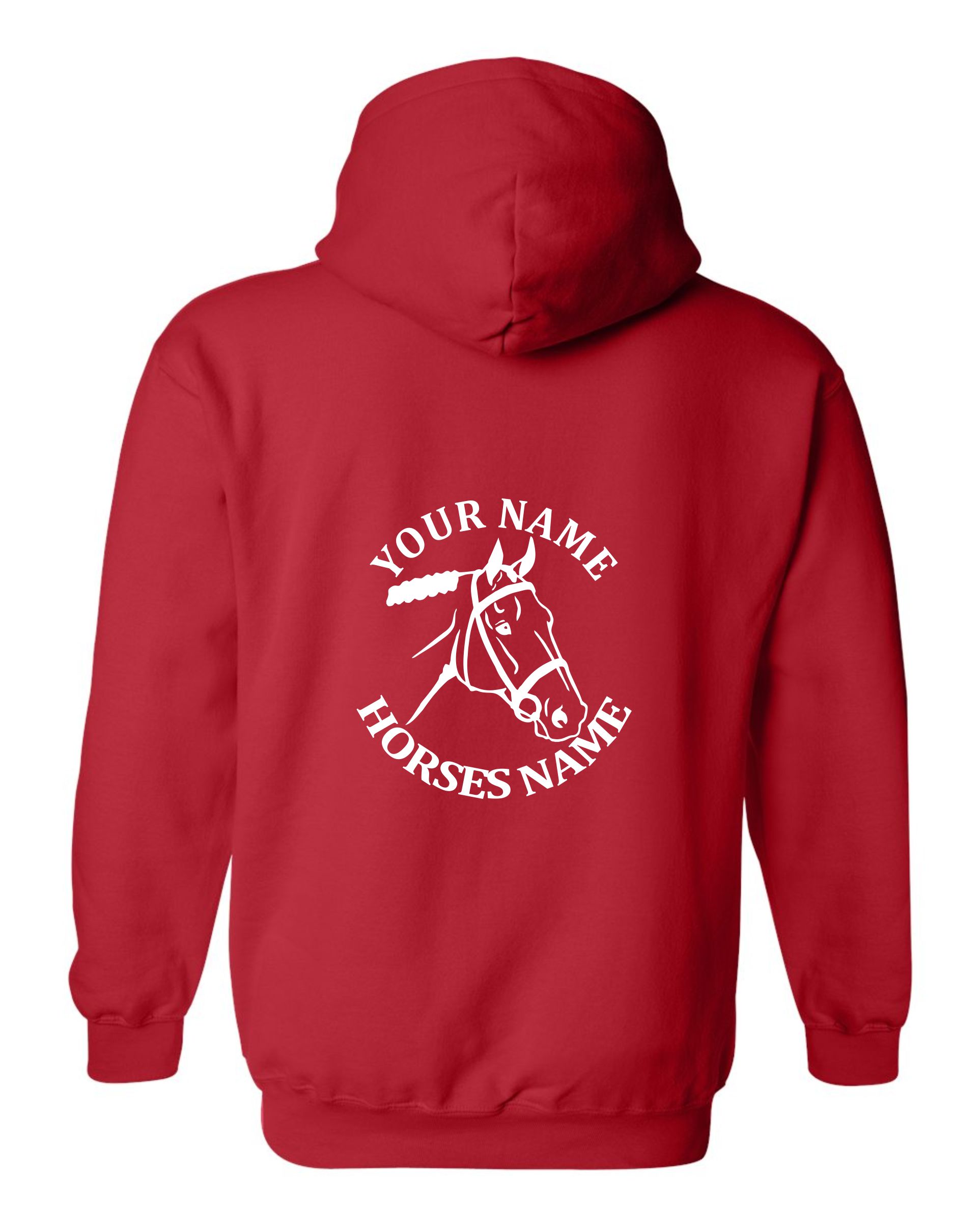 Kids Personalised Horse Head Hoodie, Equestrian Hoodie, Horseriding Hoody - Image 4