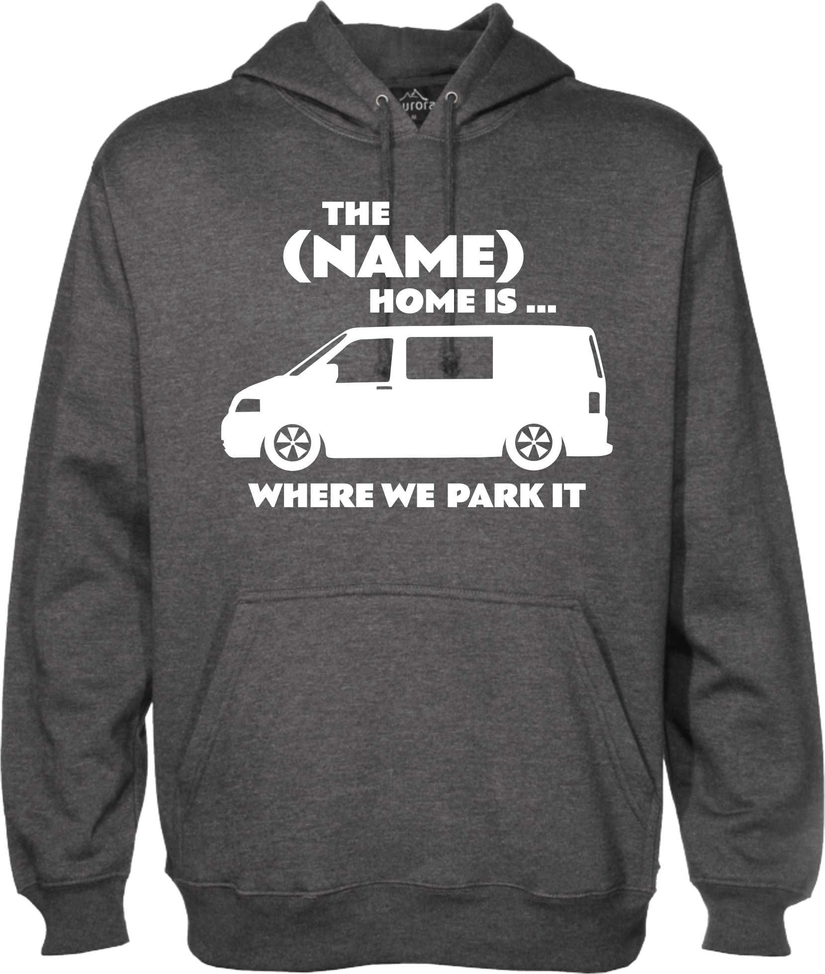 Kids Personalised Campervan Park It Hoodie, Camping Hoody, Name Hooded Sweat