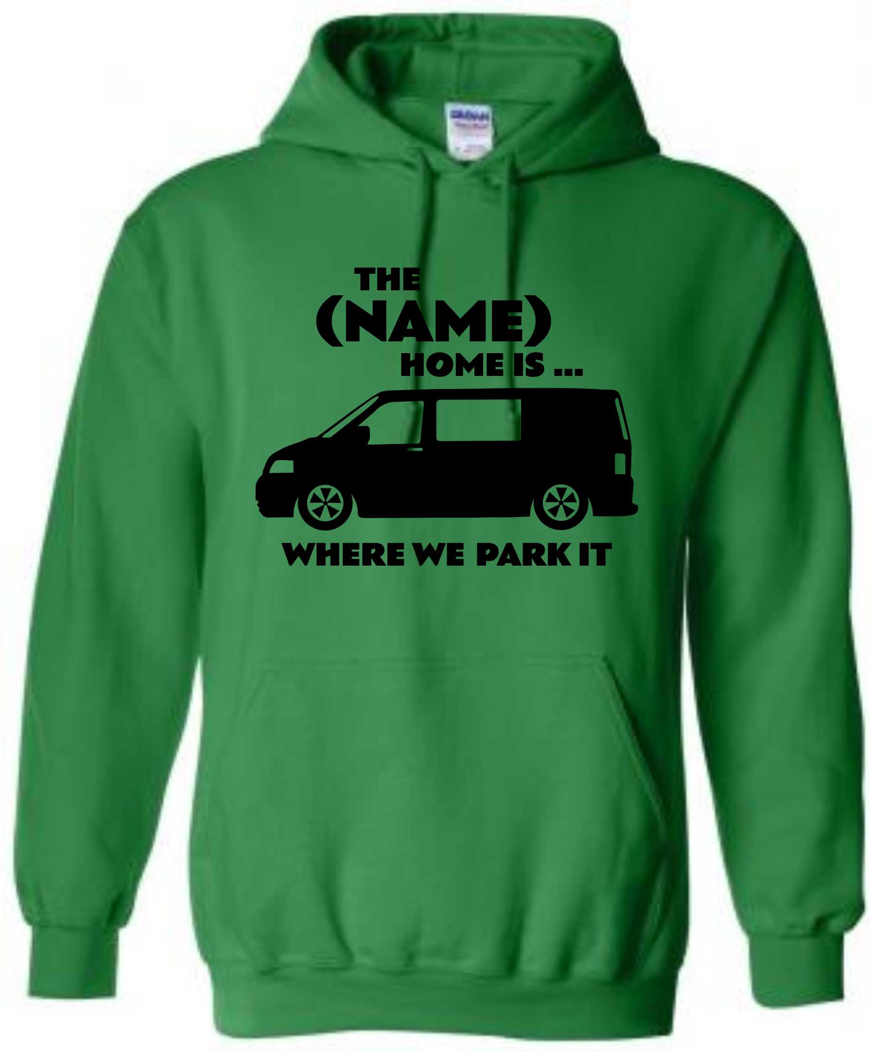 Kids Personalised Campervan Park It Hoodie, Camping Hoody, Name Hooded Sweat - Image 7