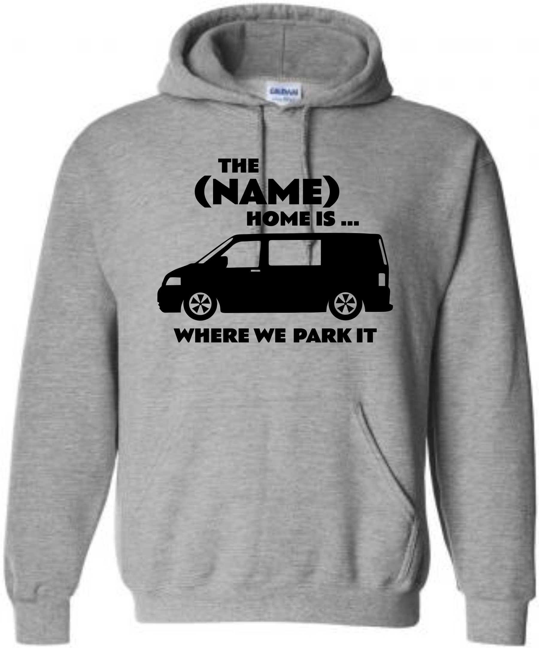 Kids Personalised Campervan Park It Hoodie, Camping Hoody, Name Hooded Sweat - Image 6