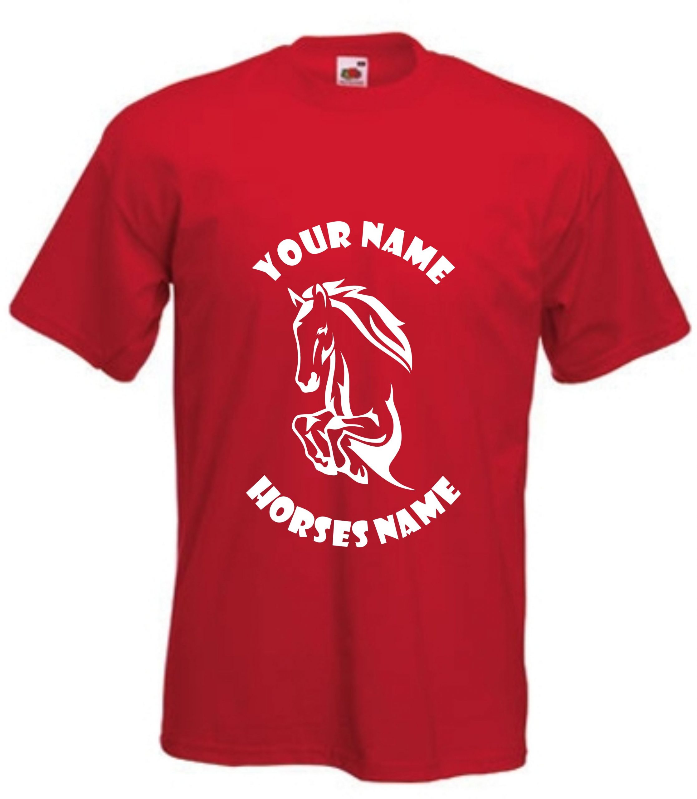 Stallion Horse Riding Kids T-Shirt, Horseriding Personalised TShirt - Image 4